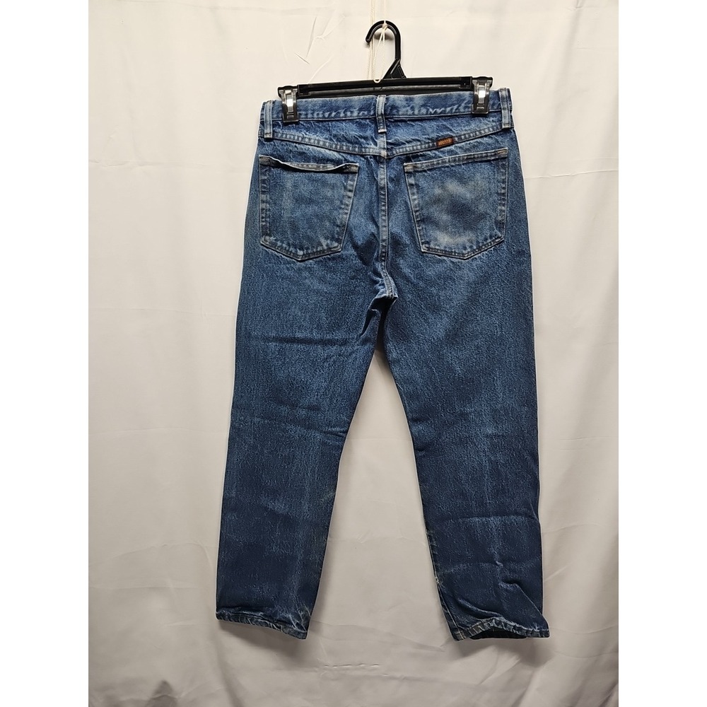 Rustler Mens Blue Straight Leg Medium Wash Denim Jeans‎ Work Cotton Size 33x30 - Picture 10 of 16